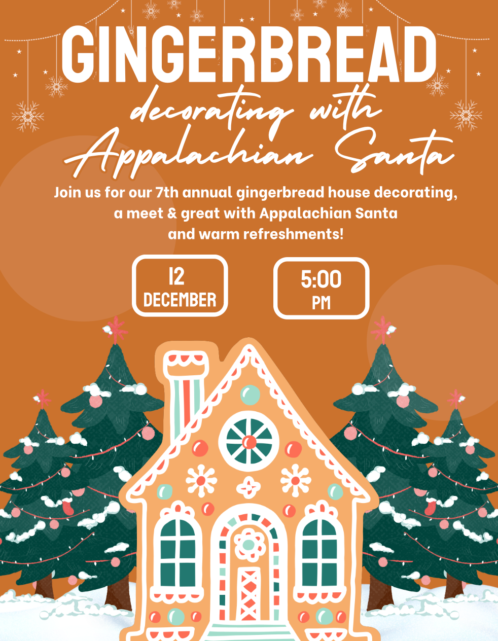Gingerbread Decorating with Appalachian Santa- DEC 12
