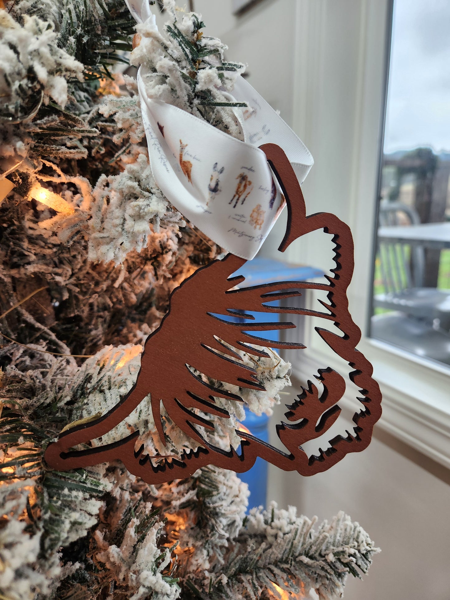 MSF highland cow ornament