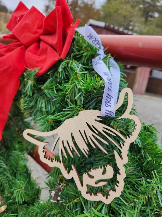 MSF highland cow ornament