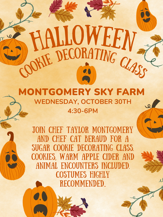 Halloween Cookie Class- OCT 30