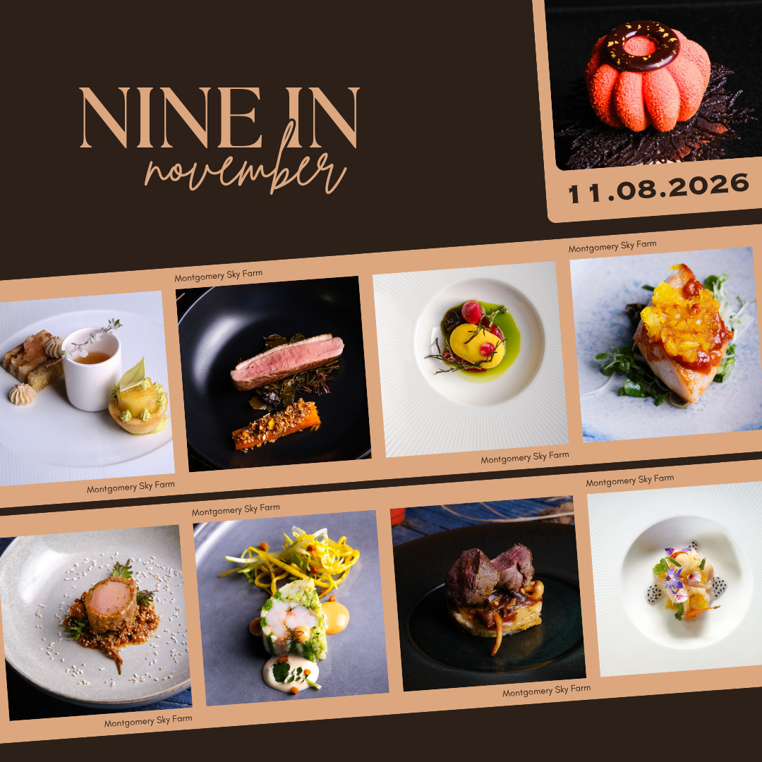 Nine in November | 9 Course Tasting Menu | Sunday, November 8, 2026
