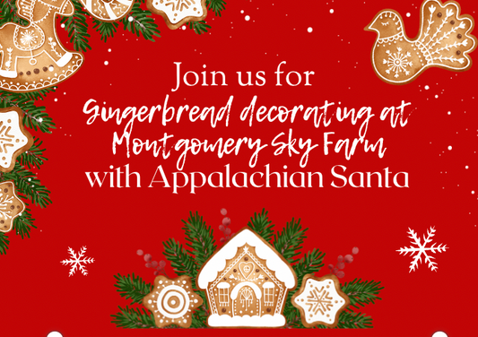 Gingerbread Decorating at Montgomery Sky Farm
