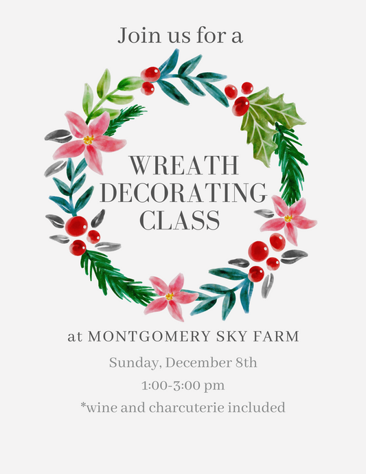 Wreath decorating class- DEC 8