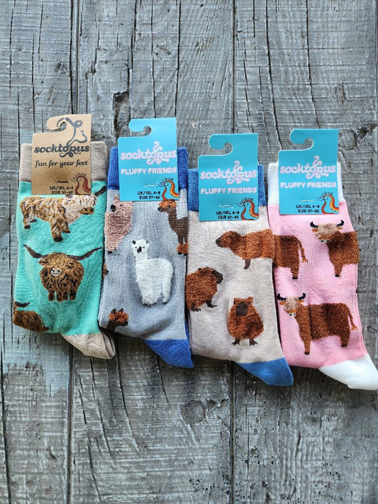 Farm animal socks